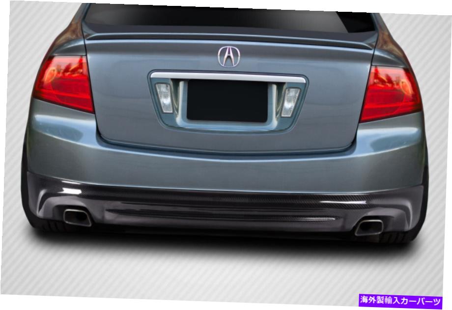 海外製 エアロパーツ 04-08 ACURA TLカーボンファイバーASPECルックリアリップ115429 TEMP 7 06/06 FOR 04-08 Acura TL Carbon Fiber Aspec Look Rear Lip 115429 TEMP 7 06/06【並行輸入品】