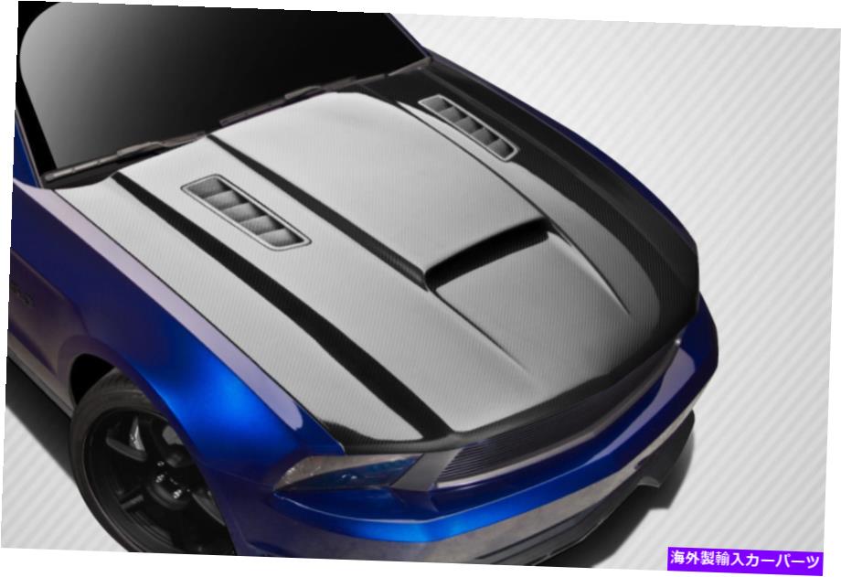 海外製 エアロパーツ 10-12フォードマスタングカーボンファイバーCV-Xバージョン3フード112477 FOR 10-12 Ford Mustang Carbon Fiber CV-X Version 3 Hood 112477【並行輸入品】 340,214円