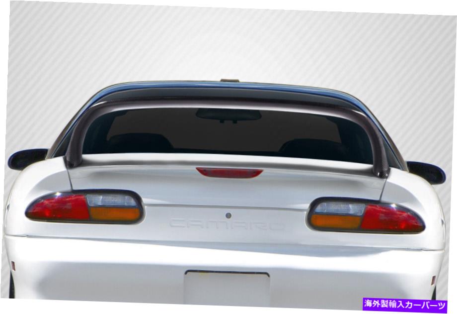 海外製 エアロパーツ 93-02シボレーカマロカーボンファイバースーパーハイウィングスポイラー115522 FOR 93-02 Chevrolet Camaro Carbon Fiber Super High Wing Spoiler 115522【並行輸入品】