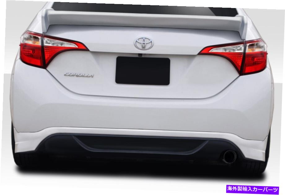 海外製 エアロパーツ 14-16のトヨタカローラゼータリアディフューザー115074 FOR 14-16 Toyota Corolla Zeta Rear Diffuser 115074【並行輸入品】｜Us Custom Parts Shop USDM