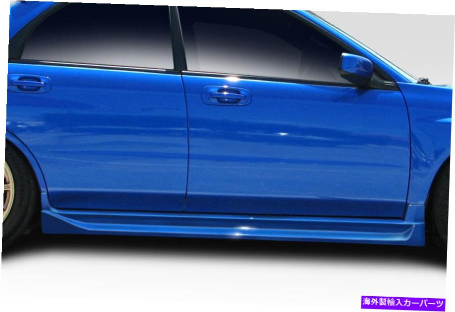 海外製 エアロパーツ 02-07インプレザWRX STI 4DR GTコンペティションサイドスカート100608 FOR 02-07 Impreza WRX STI 4DR GT Competition Side Skirts 100608【並行輸入品】