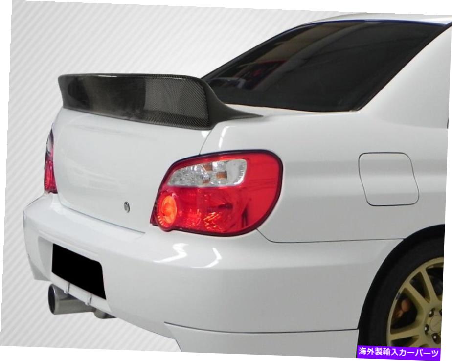 海外製 エアロパーツ 02-07 Subaru Impreza WRX 4DRカーボンファイバーダウンフォースリアウィングスポイラー112988 FOR 02-07 SUBARU Impreza WRX 4DR Carbon Fiber Downforce Rear Wing Spoiler 112988【並行輸入品】