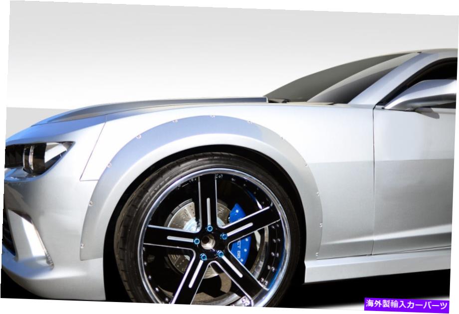海外製 エアロパーツ 10-15のカマロワイドボディGTコンセプトフロントフェンダーフレア2pc 109799 FOR 10-15 Camaro Wide Body GT Concept Front Fender Flares 2pc 109799【並行輸入品】