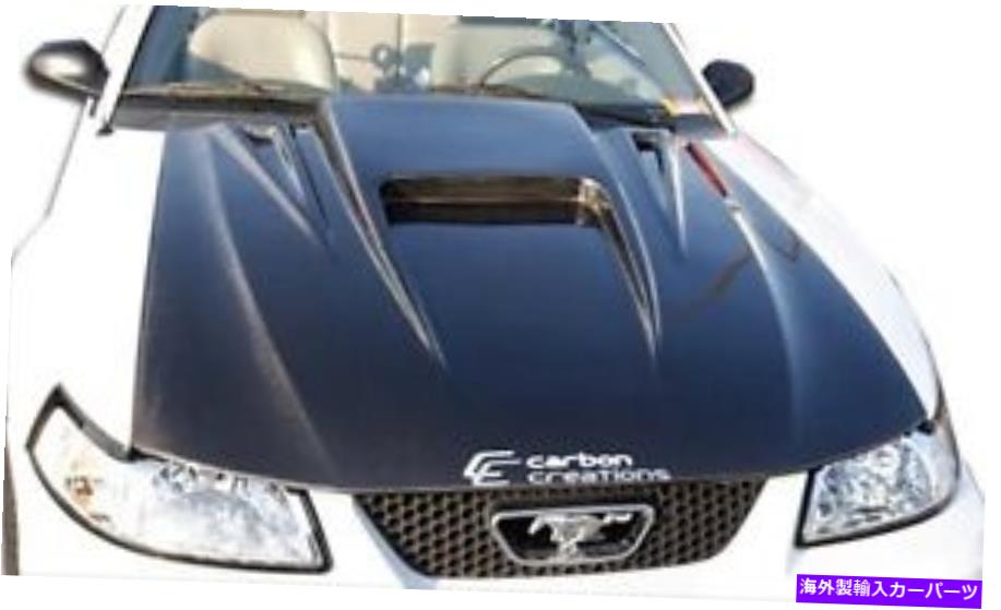 海外製 エアロパーツ 99-04フォードマスタングカーボンファイバースパイダー3フード102722 FOR 99-04 Ford Mustang Carbon Fiber Spyder 3 Hood 102722【並行輸入品】｜Us Custom Parts Shop USDM 280,665円