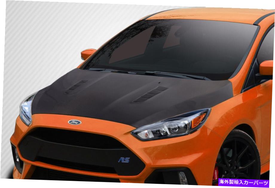 海外製 エアロパーツ 16-18のフォードフォーカンカーボンファイバーrsルックフード114426 FOR 16-18 Ford Focus Carbon Fiber RS Look Hood 114426【並行輸入品】