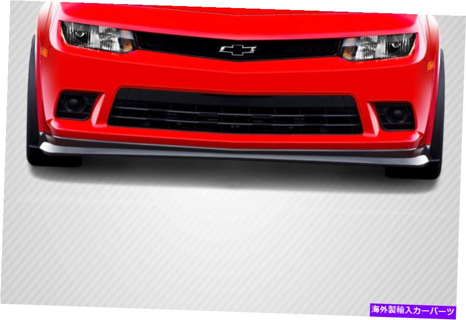 海外製 エアロパーツ 14-15シボレーカマロカーボンファイバーZ28フロントリップスポイラー109807 FOR 14-15 Chevrolet Camaro Carbon Fiber Z28 Look Front Lip Spoiler 109807【並行輸入品】 241,907円