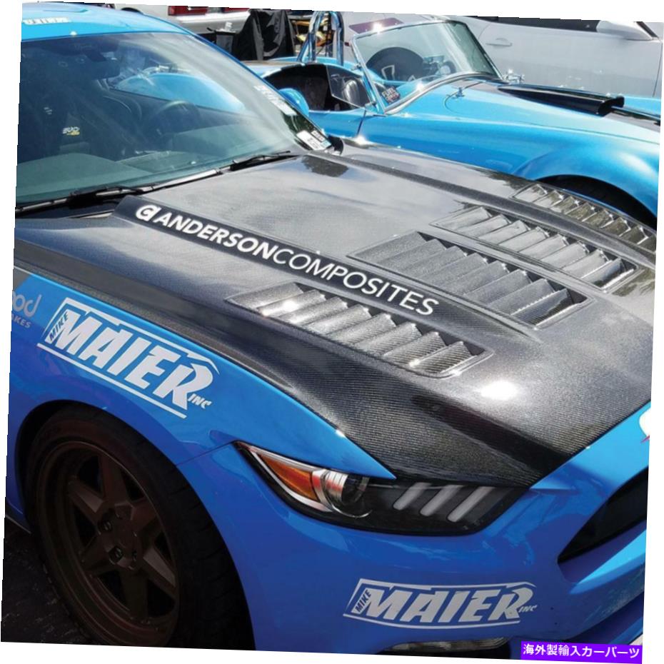 海外製 エアロパーツ 15-17 Ford Mustang Type-TW AC-HD15FDMU-TW-DSのカーボンファイバーフード Carbon Fiber Hood FOR 15-17 FORD MUSTANG TYPE-TW AC-HD15FDMU-TW-DS【並行輸入品】