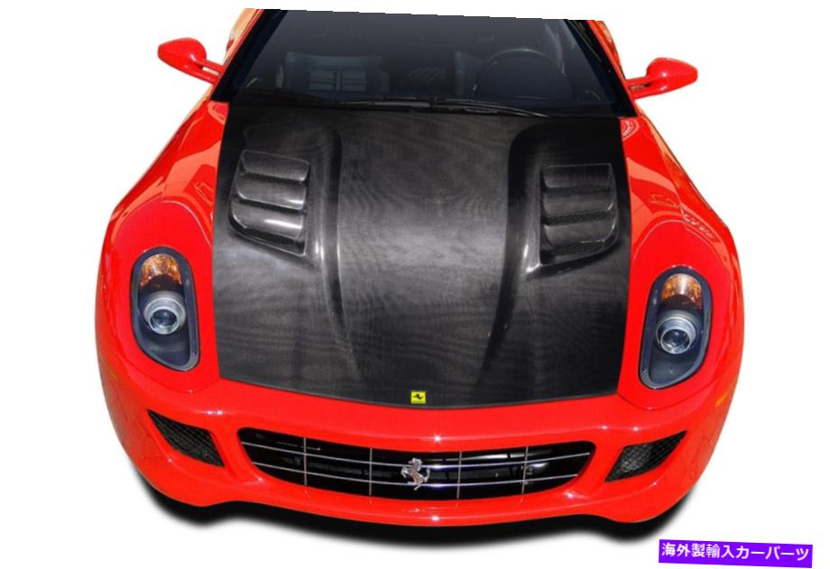 海外製 エアロパーツ 06-12フェラーリ599カーボンAF-1レースフード113741 FOR 06-12 Ferrari 599 Carbon AF-1 Race Hood 113741【並行輸入品】
