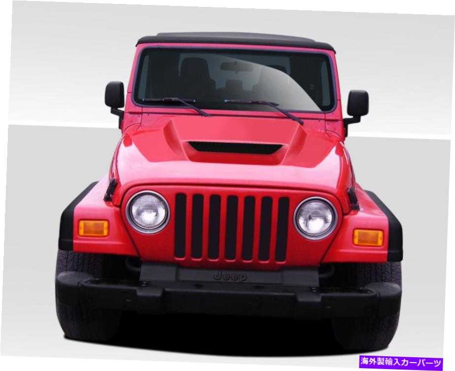 海外製 エアロパーツ 97-06のジープラングラーCV-Xフードノンハイラインフェンダー109257 FOR 97-06 Jeep Wrangler CV-X Hood non highline fenders 109257【並行輸入品】