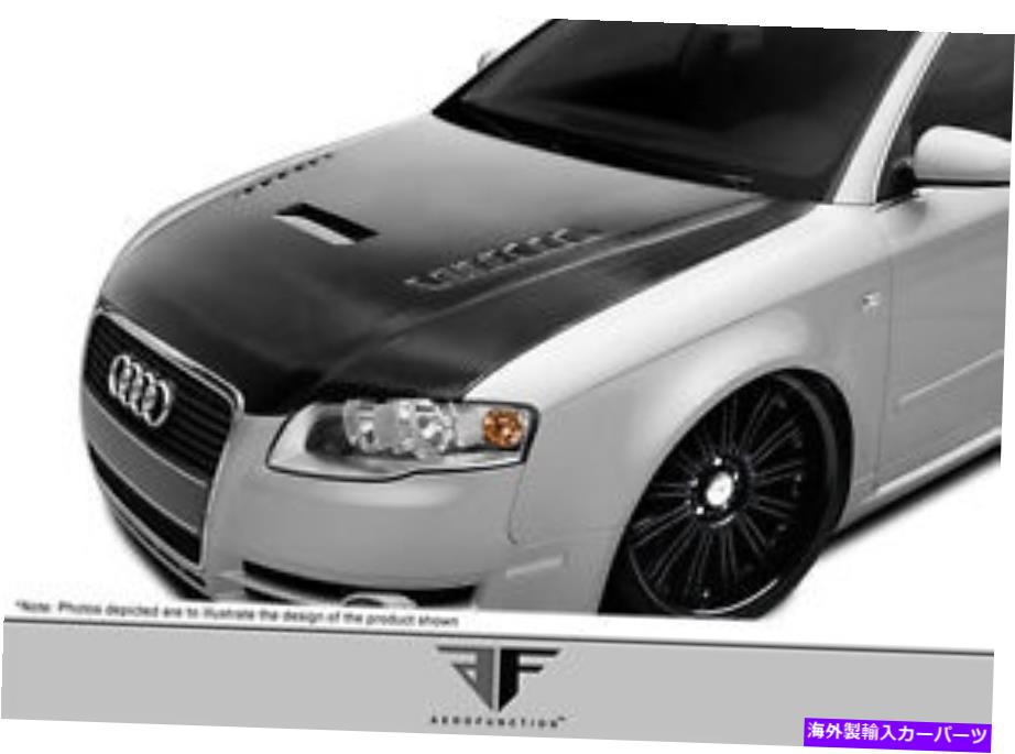 海外製 エアロパーツ 06-08アウディA4 S4 2DR 4DRワゴンAF-1フード（CFP）107901 FOR 06-08 Audi A4 S4 2DR 4DR Wagon AF-1 Hood (CFP) 107901【並行輸入品】