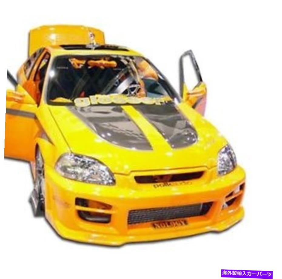 海外製 エアロパーツ 96-98ホンダシビックR34フロントバンパー101776 FOR 96-98 Honda Civic R34 Front Bumper 101776【並行輸入品】