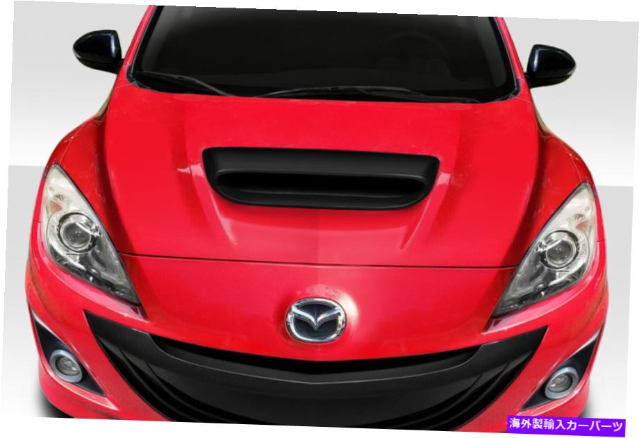 海外製 エアロパーツ 10-13マツダマツダスピード3ラムエアフードスクープ116117 FOR 10-13 Mazda MazdaSpeed 3 Ram Air Hood Scoop 116117【並行輸入品】
