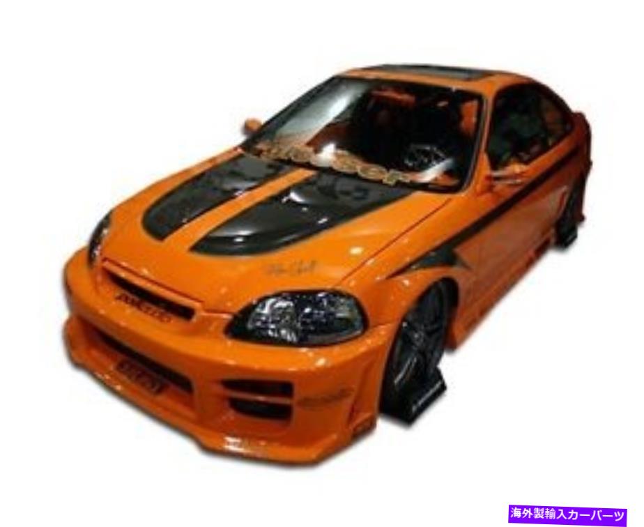 海外製 エアロパーツ 99-00ホンダシビック2DR R34ボディキット4PC 110468 FOR 99-00 Honda Civic 2DR R34 Body Kit 4pc 110468【並行輸入品】
