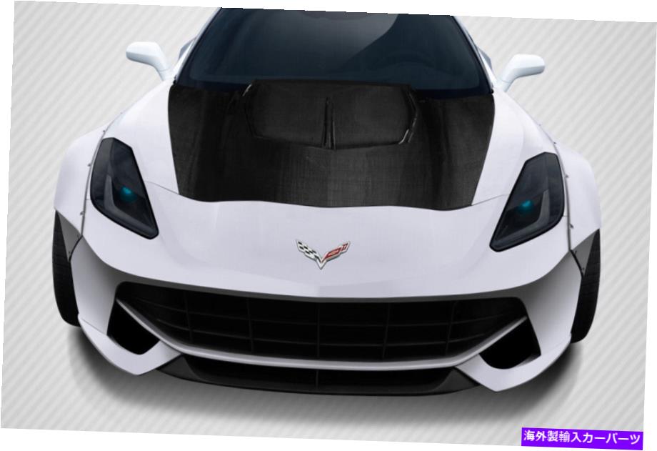 海外製 エアロパーツ 14-19のシボレーコルベットC7カーボンファイバーグランベロースフード112608 FOR 14-19 Chevy Corvette C7 Carbon Fiber Gran Veloce Hood 112608【並行輸入品】｜Us Custom Parts Shop USDM