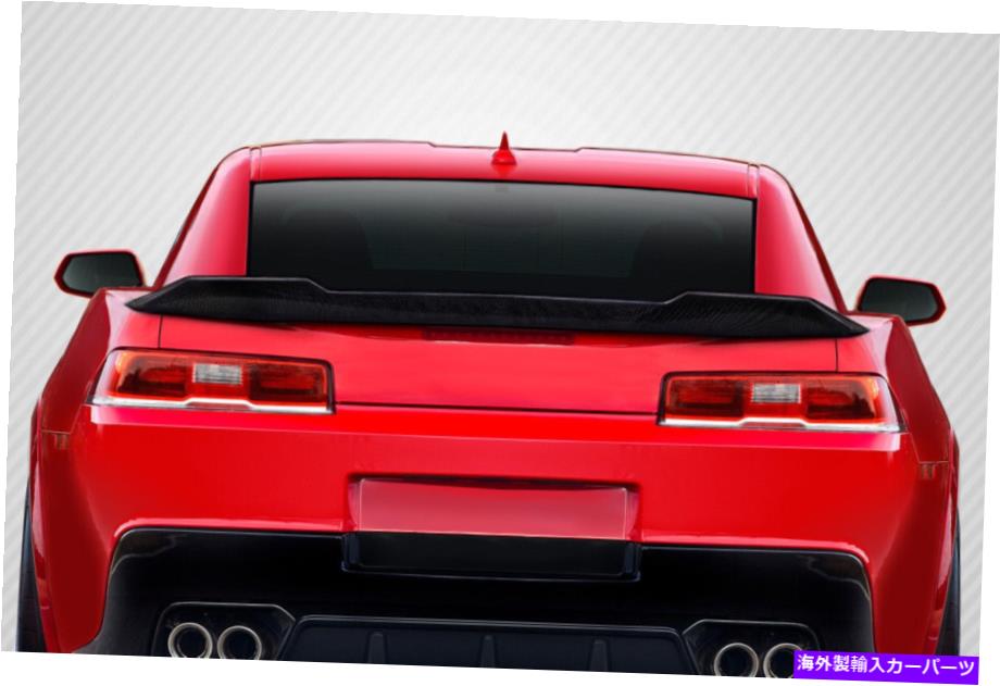 海外製 エアロパーツ 14-15シボレーカマロカーボンファイバースペックリアウィングスポイラー115580 FOR 14-15 Chevrolet Camaro Carbon Fiber A Spec Rear Wing Spoiler 115580【並行輸入品】