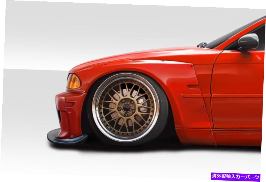 海外製 エアロパーツ 99-01 BMW 3シリーズE46 4DRサーキットワイドボディフロントフレア115153 FOR 99-01 BMW 3 Series E46 4DR Circuit Wide Body Front Flares 115153【並行輸入品】