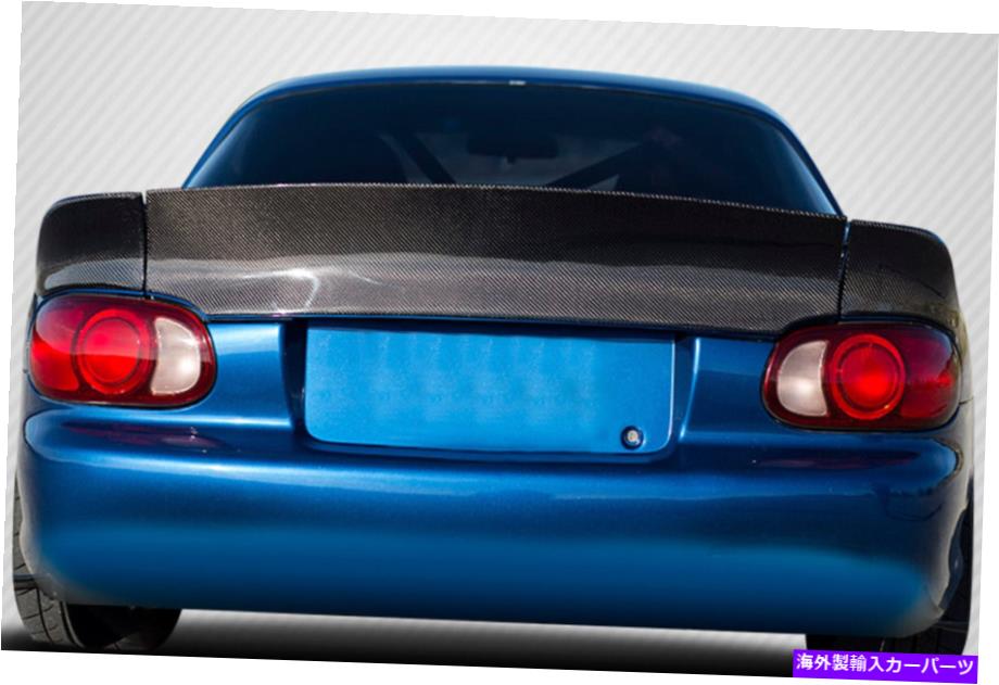 海外製 エアロパーツ 99-05マツダmiata mx-5カーボンファイバーモンスターウィング3pc 113701 FOR 99-05 Mazda Miata MX-5 Carbon Fiber Monster Wing 3pc 113701【並行輸入品】