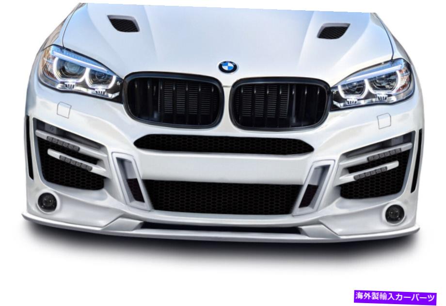 海外製 エアロパーツ 15-19 BMW X6 F16 / X6M F86 AF-1フロントリップスプリッター（GFK）114153 FOR 15-19 BMW X6 F16 / X6M F86 AF-1 Front Lip Splitter (GFK) 114153【並行輸入品】
