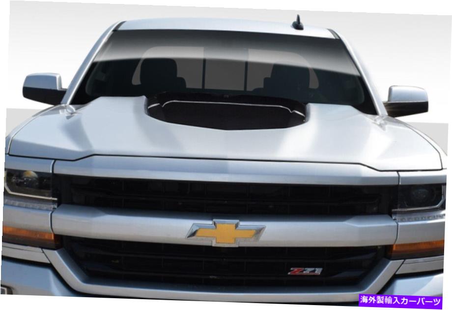 海外製 エアロパーツ 16-18のシボレーシルバードZL1 V2ルックフード114234 FOR 16-18 Chevrolet Silverado ZL1 V2 Look Hood 114234【並行輸入品】