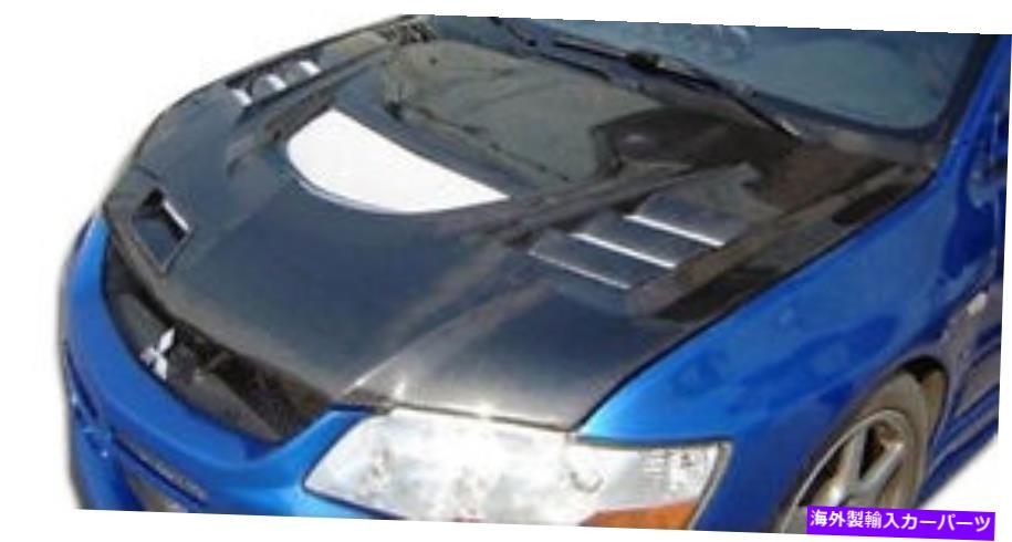 海外製 エアロパーツ 03-06ランサーエボリューション8 9カーボンファイバーC-1フード103203 FOR 03-06 Lancer Evolution 8 9 Carbon Fiber C-1 Hood 103203【並行輸入品】|Us Custom Parts Shop USDM