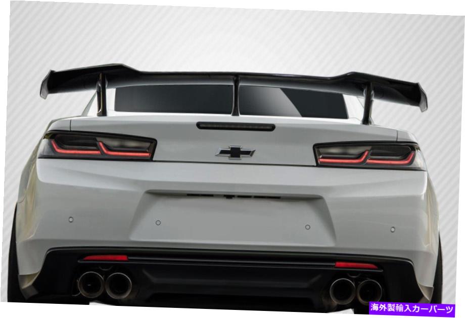 海外製 エアロパーツ 16-20シボレーカマロカーボンファイバーZL1ルックウィング113837 FOR 16-20 Chevrolet Camaro Carbon Fiber ZL1 Look Wing 113837【並行輸入品】