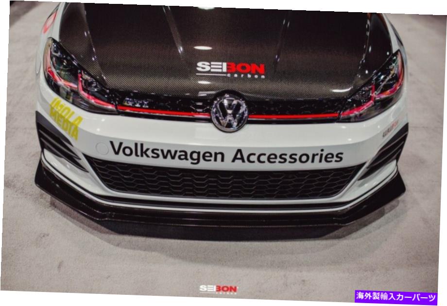 海外製 エアロパーツ 18フォルクスワーゲンGTI FL18VWG7-MBのためのMBカーボンファイバーフロントリップ MB Carbon Fiber FRONT LIP FOR 18 VOLKSWAGEN GTI FL18VWG7-MB【並行輸入品】