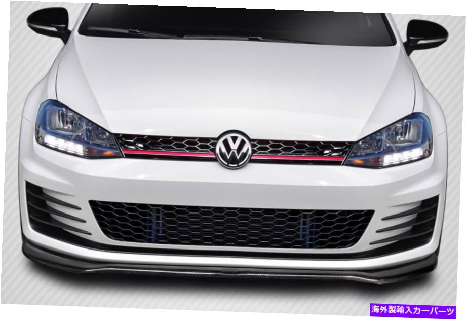 海外製 エアロパーツ 15-17フォルクスワーゲンゴルフGTIカーボンファイバーマックスフロントリップ115910 FOR 15-17 Volkswagen Golf GTI Carbon Fiber Max Front Lip 115910【並行輸入品】｜Us Custom Parts Shop USDM