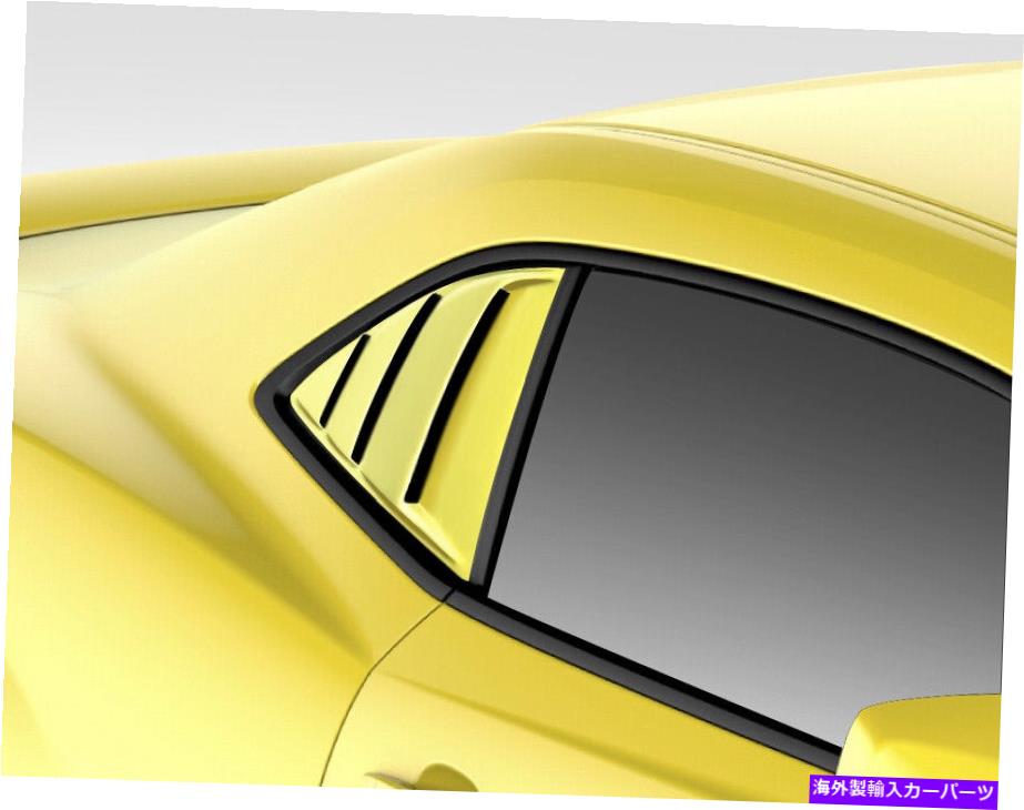 海外製 エアロパーツ 10-15のシボレーカマロレーサーの窓をすくいルーバー2pc 109695 FOR 10-15 Chevy Camaro Racer Window Scoops Louvers 2pc 109695【並行輸入品】