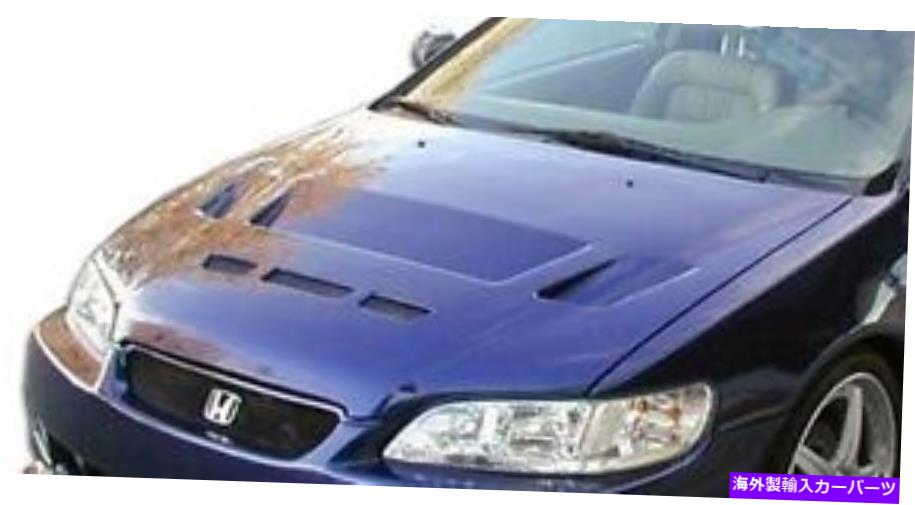 海外製 エアロパーツ 98-02ホンダアコード2DRプレデターフード105534 FOR 98-02 Honda Accord 2DR Predator Hood 105534【並行輸入品】