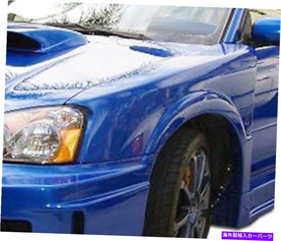 海外製 エアロパーツ 04-05インプレッサWRX STI 4DR C-GTワイドボディフロントフェンダー2PC 105434 FOR 04-05 Impreza WRX STI 4DR C-GT Wide Body Front fenders 2pc 105434【並行輸入品】