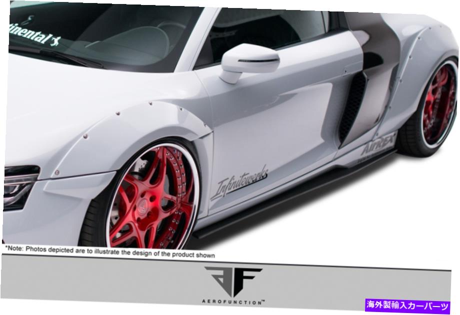 海外製 エアロパーツ 08-15アウディR8 T42 AF Signatureシリーズサイドスカート2PC 113069 FOR 08-15 Audi R8 T42 AF Signature Series Side Skirts 2pc 113069【並行輸入品】