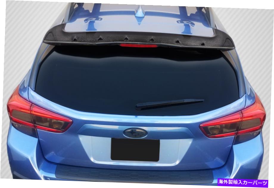 海外製 エアロパーツ 18-20のスバルクロストレックカーボンファイバーSTIルックリアウィングスポイラー115511 FOR 18-20 Subaru Crosstrek Carbon Fiber STI Look Rear Wing Spoiler 115511【並行輸入品】