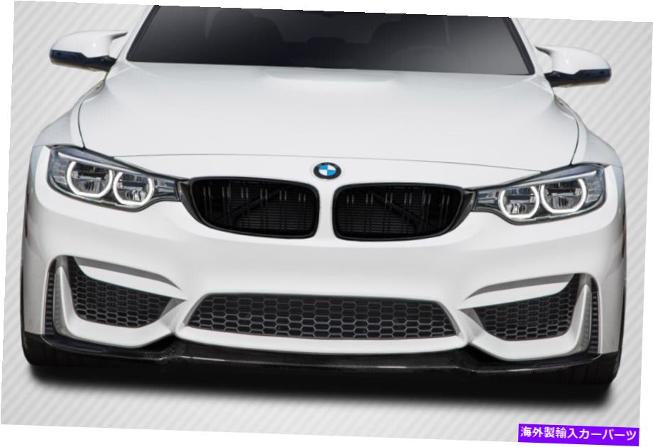 海外製 エアロパーツ 14-19 BMW M3 F80 14-20 M4 F82 F83カーボンファイバーCSルックフロントリップ115596 FOR 14-19 BMW M3 F80 14-20 M4 F82 F83 Carbon Fiber CS Look Front Lip 115596【並行輸入品】