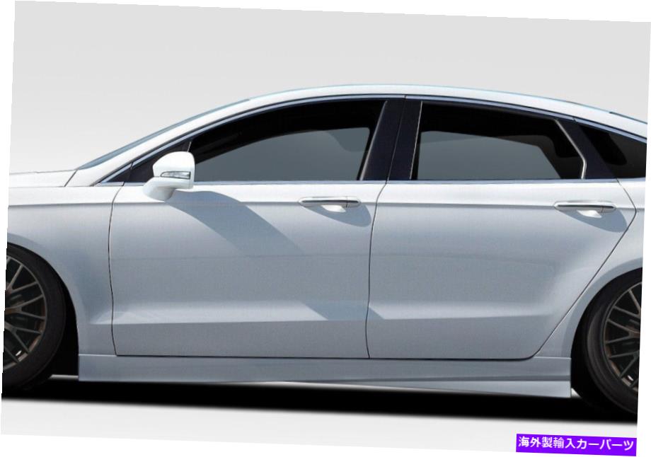 海外製 エアロパーツ 13-16フォードフュージョンレーサーサイドスカート2pc 109335 FOR 13-16 Ford Fusion Racer Side Skirt 2pc 109335【並行輸入品】