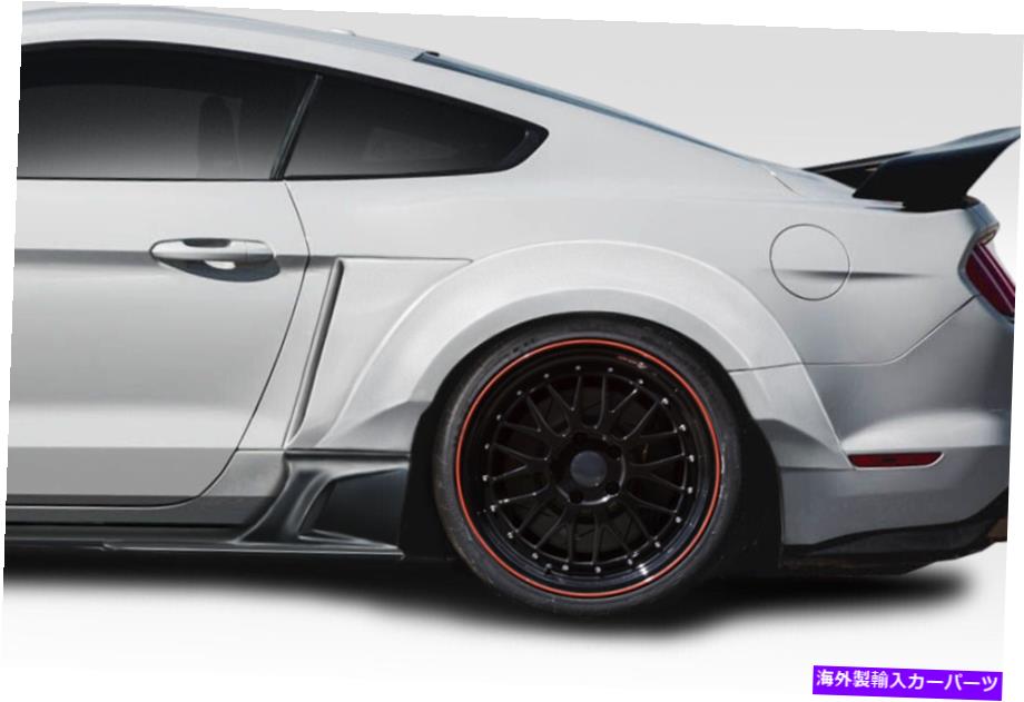 海外製 エアロパーツ 15-20フォードマスタングKTワイドボディリアフェンダーフレア4PC 114808 FOR 15-20 Ford Mustang KT Wide Body Rear Fender Flares 4PC 114808【並行輸入品】