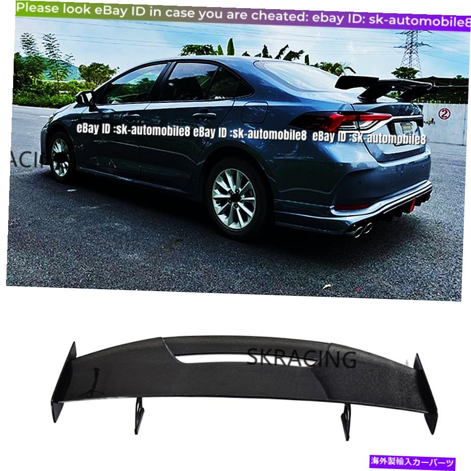 海外製 エアロパーツ トヨタカローラ2020-2022リアルカーボンファイバーリアトランクスポイラーブートリップウィング用 For TOYOTA corolla 2020-2022 Real Carbon Fiber Rear Trunk Spoiler Boot Lip Wing【並行輸入品】