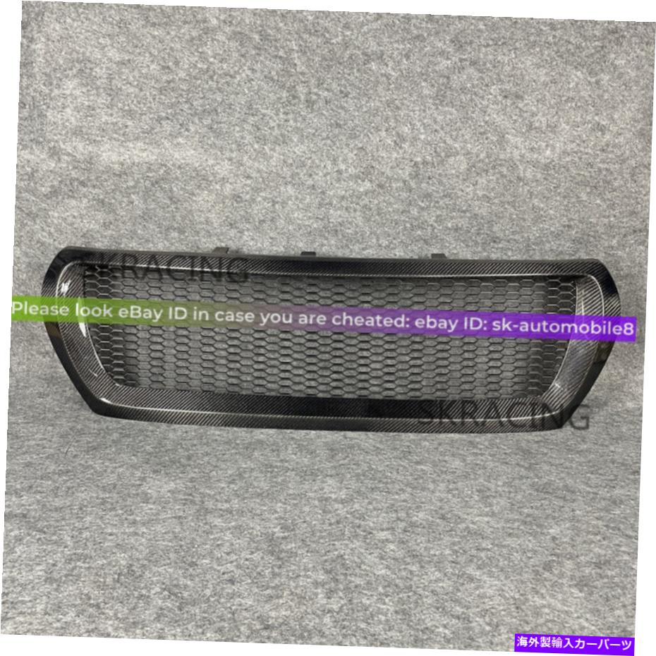 海外製 エアロパーツ カーボンファイバーフロントバンパーメッシュグリル交換用トヨタランドクルーザー13-15 Carbon Fiber Front Bumper Mesh Grille Replacement Fits Toyota Land Cruiser 13-15【並行輸入品】