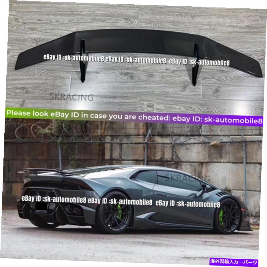 海外製 エアロパーツ ランボルギーニハラカンLP610 LP580 GTスタイルリアルカーボンファイバーリアスポイラーウィング用 For Lamborghini Huracan LP610 LP580 GT Style Real Carbon Fiber Rear Spoiler Wing【並行輸入品】
