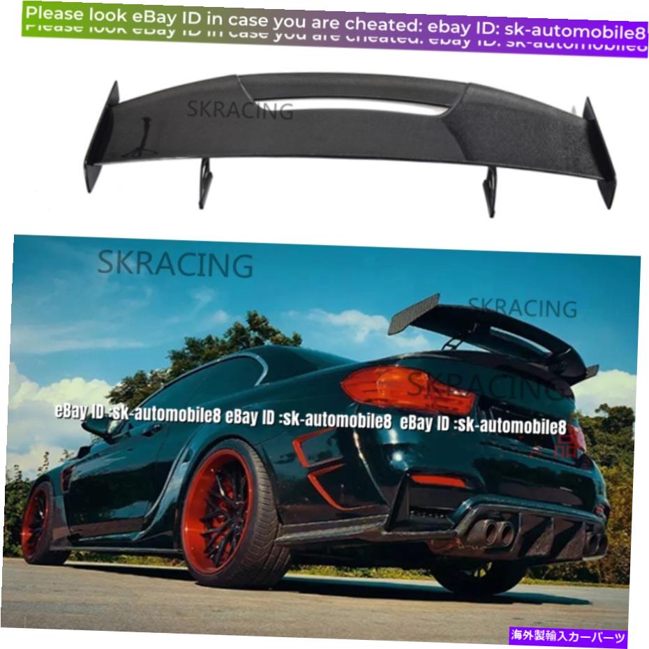 海外製 エアロパーツ ユニバーサルフィットトランクスポイラーリアウィングデッキGTスタイルリアルカーボンファイバー Universal Fit Trunk Spoiler Rear Wing Deck GT Style Real Carbon Fiber【並行輸入品】