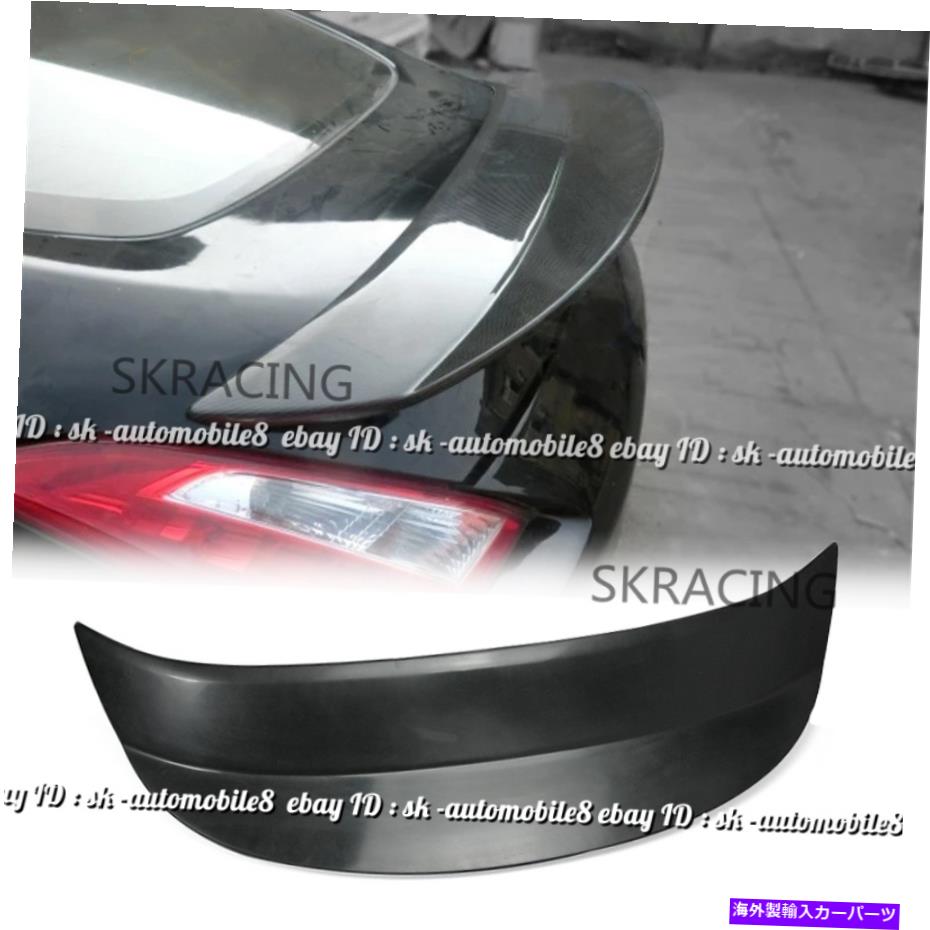海外製 エアロパーツ 09+日産370Z Z34のためのマットブラックスポイラーリアダックテイルネタバレ翼 Matte Black Spoiler Rear Ducktail Spoiler Wing For 09+ Nissan 370Z Z34【並行輸入品】｜Us Custom Parts Shop USDM