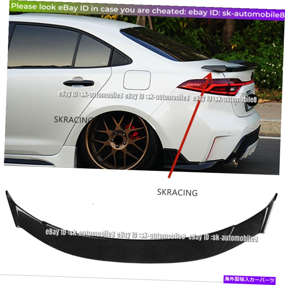 海外製 エアロパーツ カーボンファイバーカラーリアトランクスポイラーウィングフィットトヨタカローラセダン2020-2022 Carbon Fiber Color Rear Trunk Spoiler Wing Fits Toyota Corolla Sedan 2020-2022【並行輸入品】|Us Custom Parts Shop USDM