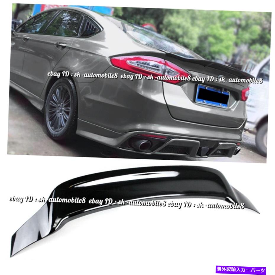 海外製 エアロパーツ Ford Mondeo Fusion 2013-2020光沢のある黒いリアスポイラーテールトランクリップウィング For Ford Mondeo Fusion 2013-2020 Glossy Black Rear Spoiler Tail Trunk Lip Wing【並行輸入品】
