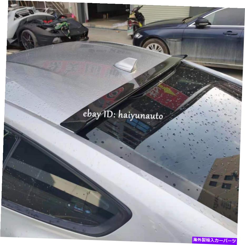 海外製 エアロパーツ 2015-2021 Ford Mustang S550 GTのカーボンファイバーリアウィンドウ屋根スポイラーウィング Carbon Fiber Rear Window Roof Spoiler Wing For 2015-2021 Ford Mustang S550 GT【並行輸入品】