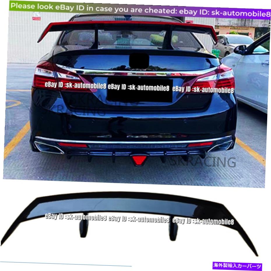 海外製 エアロパーツ 2013-2017 Honda Accord4DRセダン光沢のある黒い腹筋トランクスポイラー蓋翼 For 2013-2017 Honda Accord 4DR Sedan Glossy Black ABS Trunk Spoiler Lid Wing【並行輸入品】｜Us Custom Parts Shop USDM