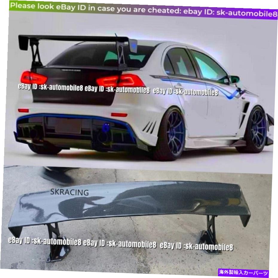 海外製 エアロパーツ 2008年から2015年の三菱ランサーEVO 10のカーボンファイバーGTリアトランクスポイラーウィング10 Carbon Fiber GT Rear Trunk Spoiler Wing For 2008-2015 Mitsubishi Lancer EVO 10【並行輸入品】