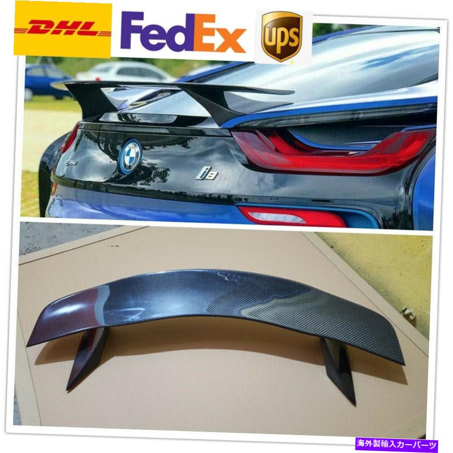 海外製 エアロパーツ カーボンファイバーリアトランクスポイラーウィングELC BRKスタイルBMW I8 2014-2018用リアリッド Carbon Fiber Rear Trunk Spoiler Wing ELC BRK Style Rear Lid For BMW i8 2014-2018【並行輸入品】