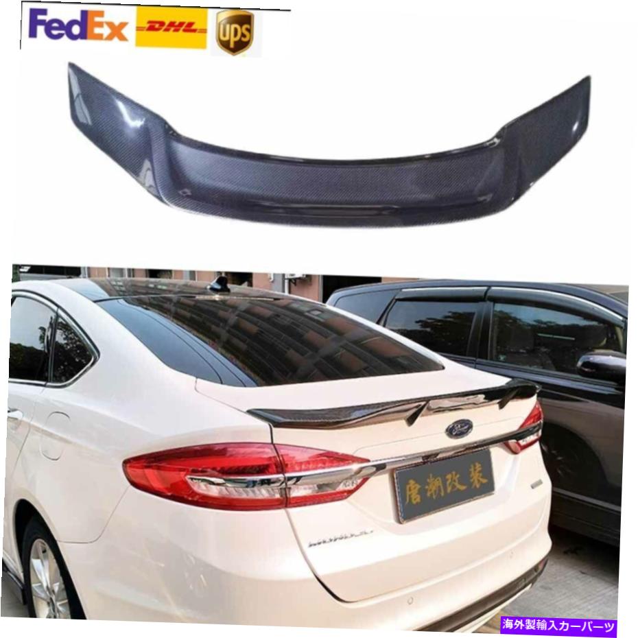 海外製 エアロパーツ Ford Fusion Mondeo 2013-2018マスタングスタイルカーボンファイバーリアウィングスポイラー For Ford Fusion Mondeo 2013-2018 Mustang Style Carbon Fiber Rear Wings Spoiler【並行輸入品】