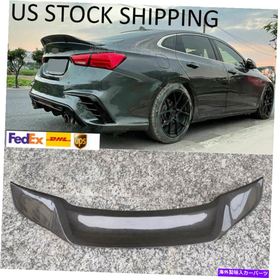 海外製 エアロパーツ Chevrolet Malibu 2012-2018用のカーボンファイバートランクスポイラーWing Rスタイルボディキット Carbon Fiber Trunk Spoiler Wing R Style Body Kit For Chevrolet Malibu 2012-2018【並行輸入品】