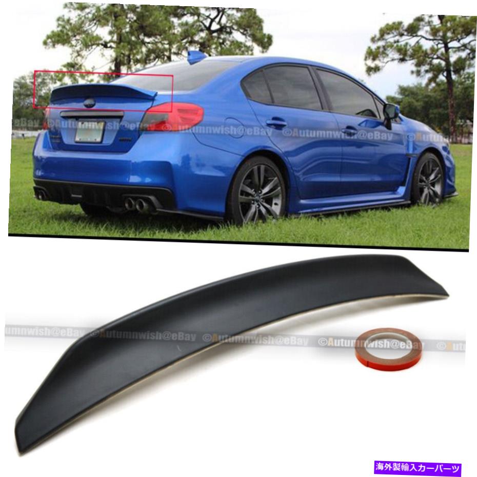 海外製 エアロパーツ 15-18 WRX STI 4DRセダン未塗装のハイキックダックビルリアトランクウィングスポイラー Fits 15-18 WRX STI 4DR Sedan Unpainted HighKick Duckbill Rear Trunk Wing Spoiler【並行輸入品】｜Us Custom Parts Shop USDM