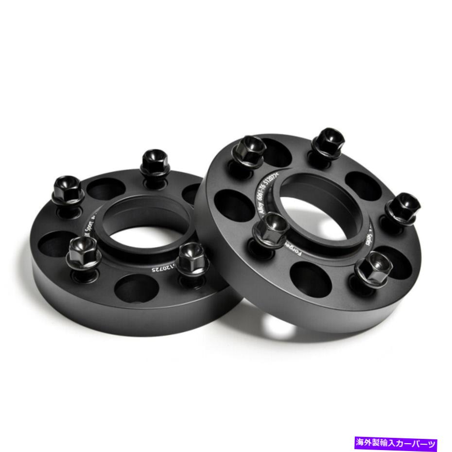 wheel adapter 2 1インチ25mmハブセントリックホイールスペーサー5x120 for BMW x5 x6 mスポーツフォージアルミニウム 2 1inch 25mm Hubcentric Wheel Spacers 5x120 for BMW X5 X6 M Sport Forge Aluminum【並行輸入品】
